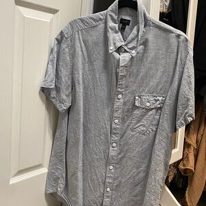 J. Crew Light Gray Casual Button Down Shirt